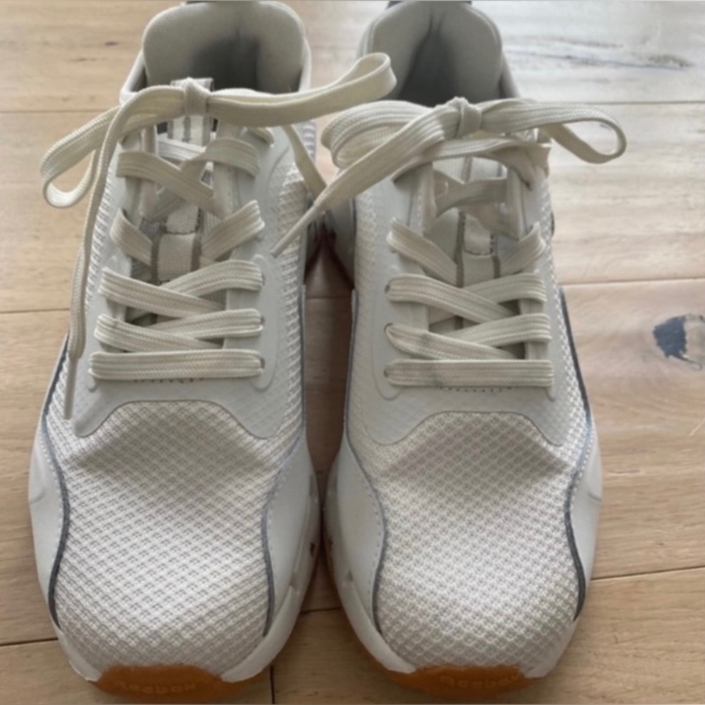 Reebok White Lace-Up Sneakers